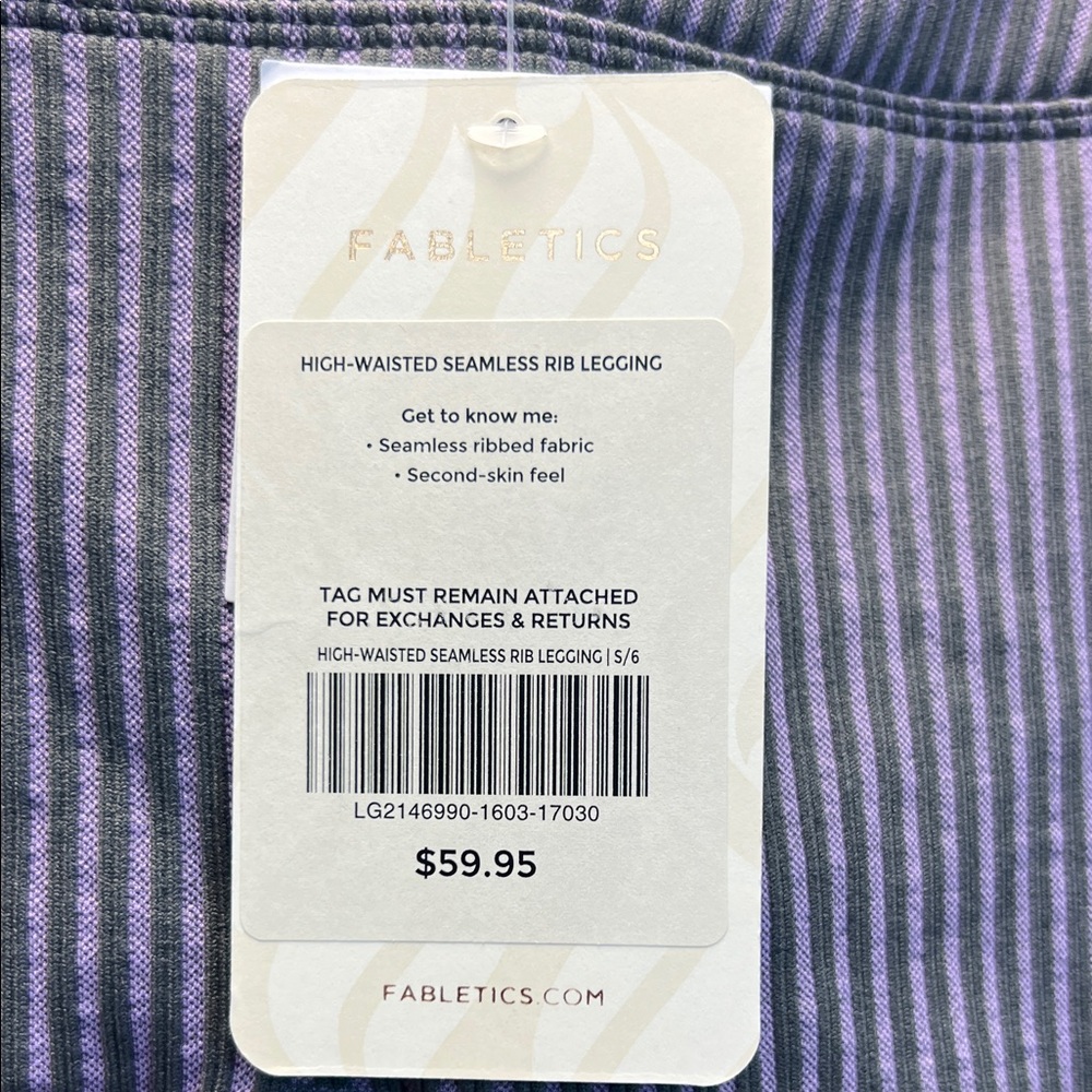 Woman's Fabletics Ribbed Leggings - Picture 2 of 11
